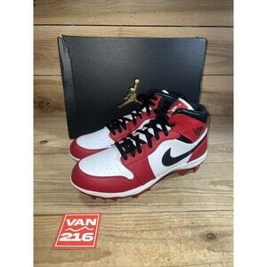 NEW: SZ 10.5: Jordan 1 TD Cleat 2023 Mid Chicago Football Cleats: FJ6805-106